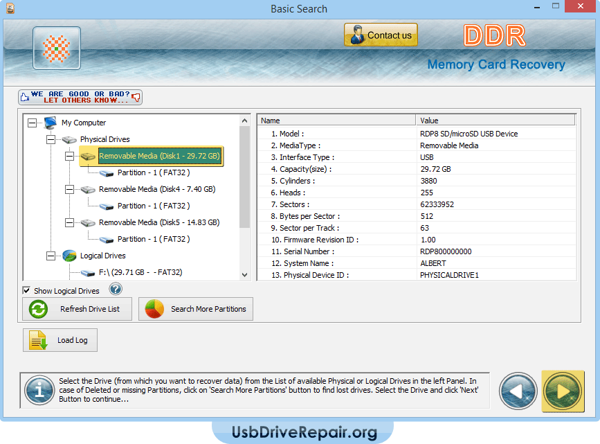 8gb memory card repair software download