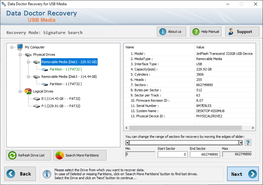 USB Media Data Recovery Software