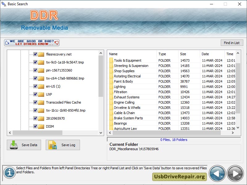 USB Drive Recovery Software screenshot